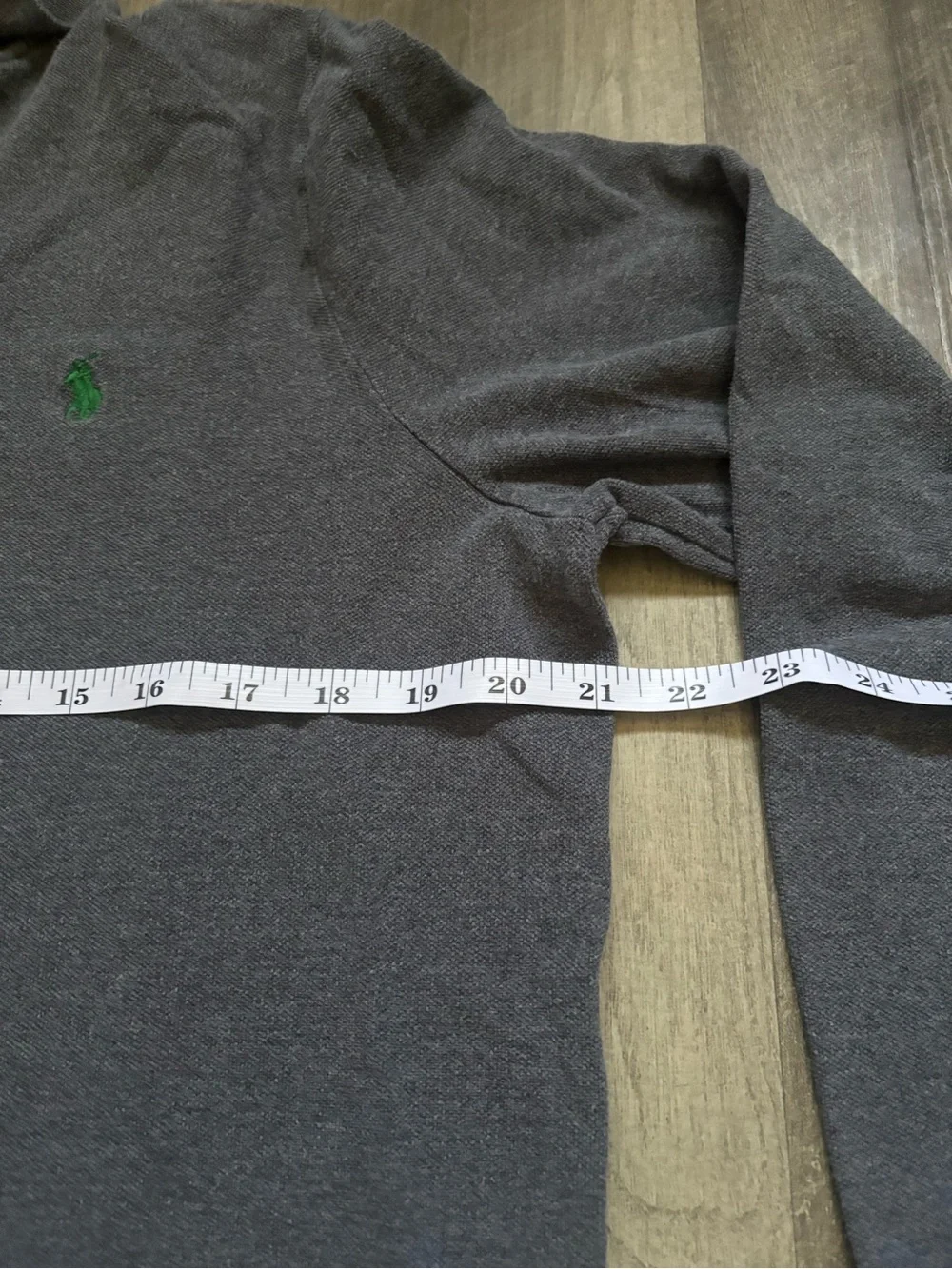 Polo Ralph Lauren Men’s M Regular Mesh Cotton Classic Fit Long Sleeve Polo Gray